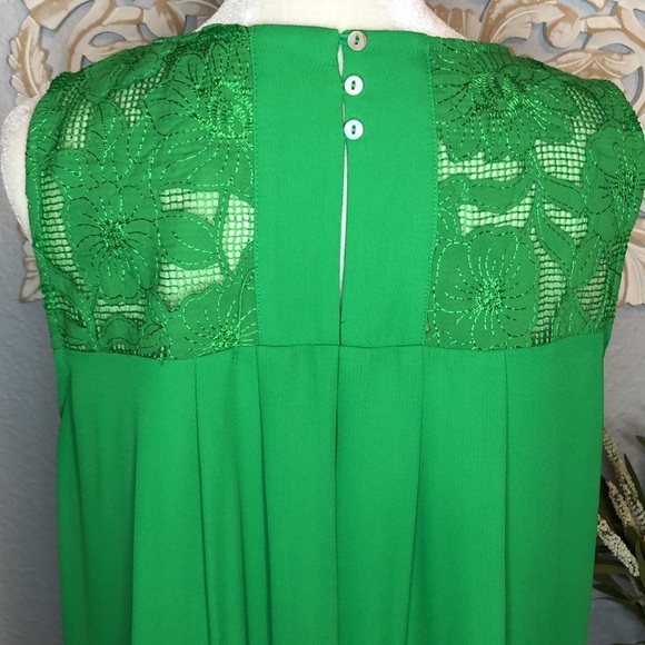 Green Baby Doll Top Large - Picture 8 of 12